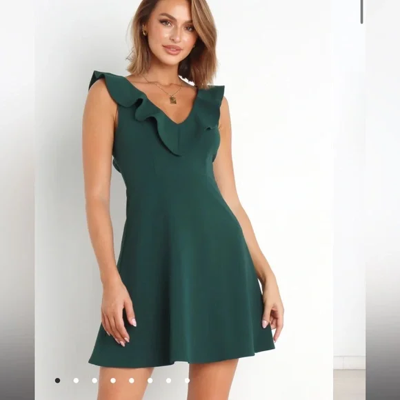 Petal and Pup Women's Tarni Dress - Emerald 4 Petal and Pup Women's Tarni Dress - Emerald 4